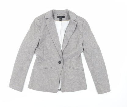 Womens UK Size 8 H&M Grey Jacket