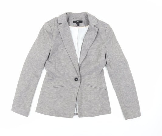 Womens UK Size 8 H&M Grey Jacket