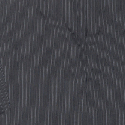 Autograph Mens Grey Striped Polyester Jacket Suit Jacket Size 46 Regular