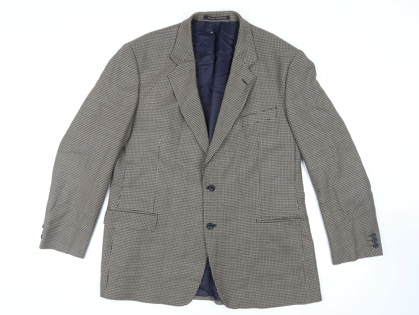 Mens UK Size 46 Marks and Spencer Regular Beige Suit Jacket