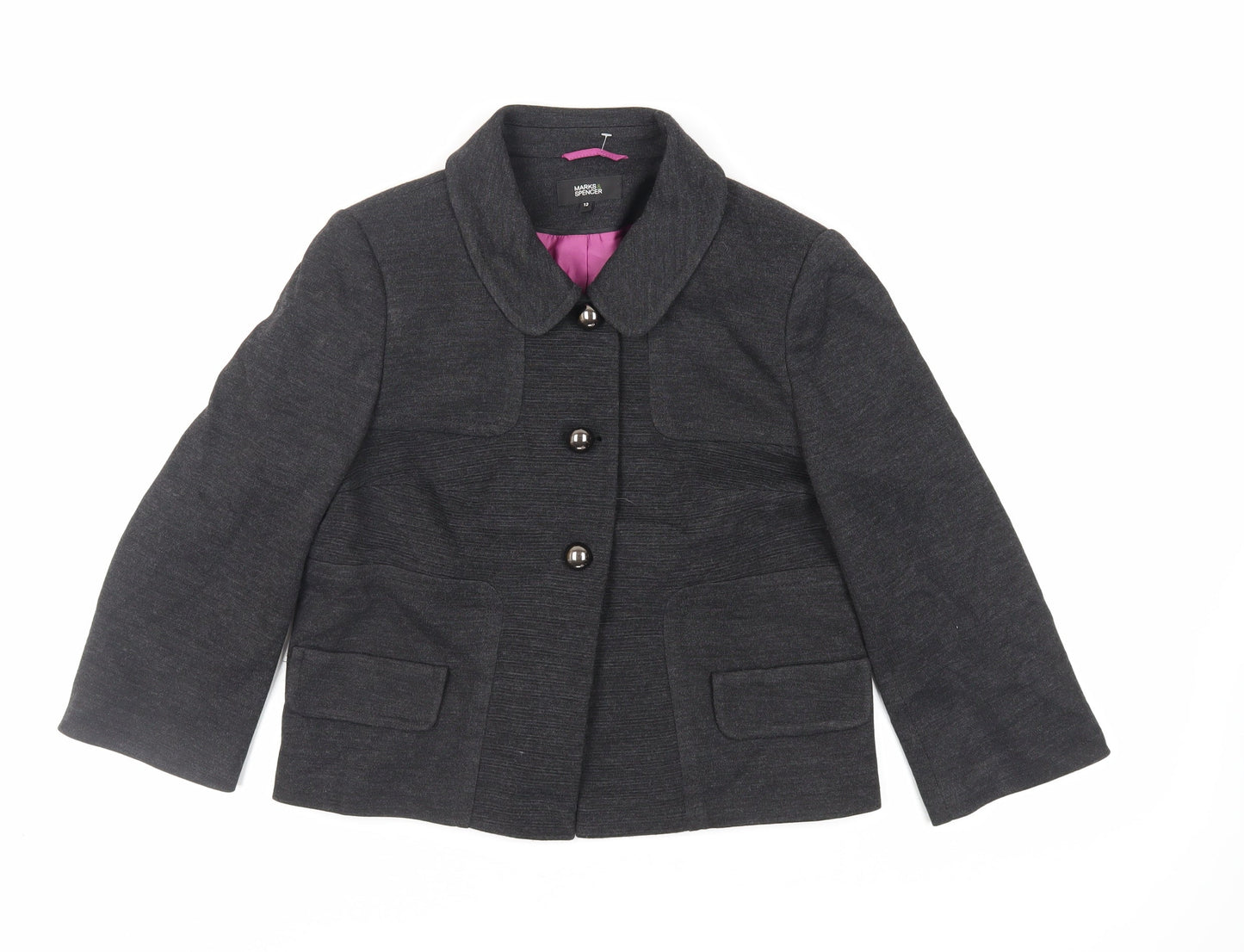 Womens UK Size 12 Marks and Spencer Grey Jacket