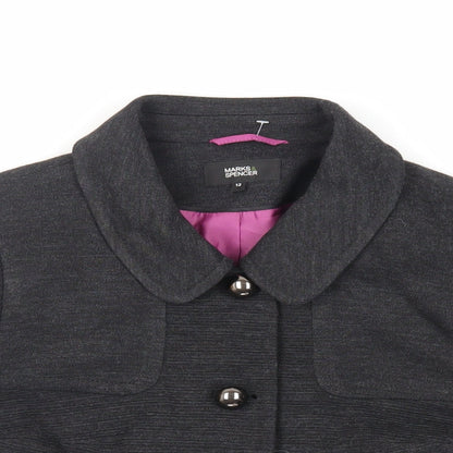 Womens UK Size 12 Marks and Spencer Grey Jacket