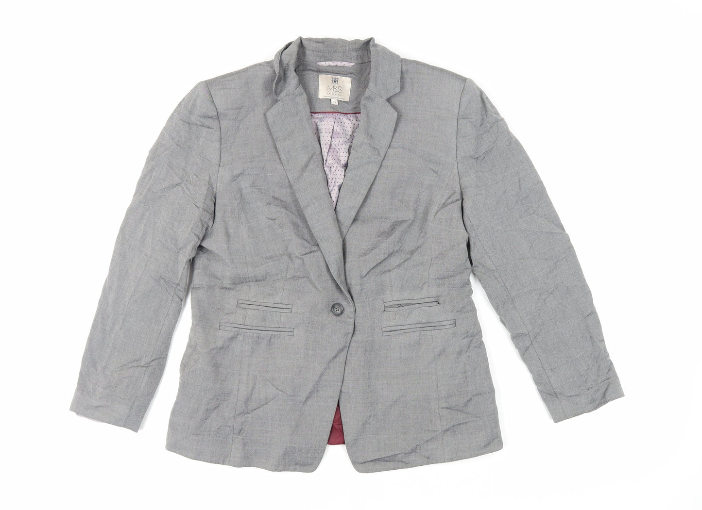 Womens UK Size 14 Marks and Spencer Grey Jacket