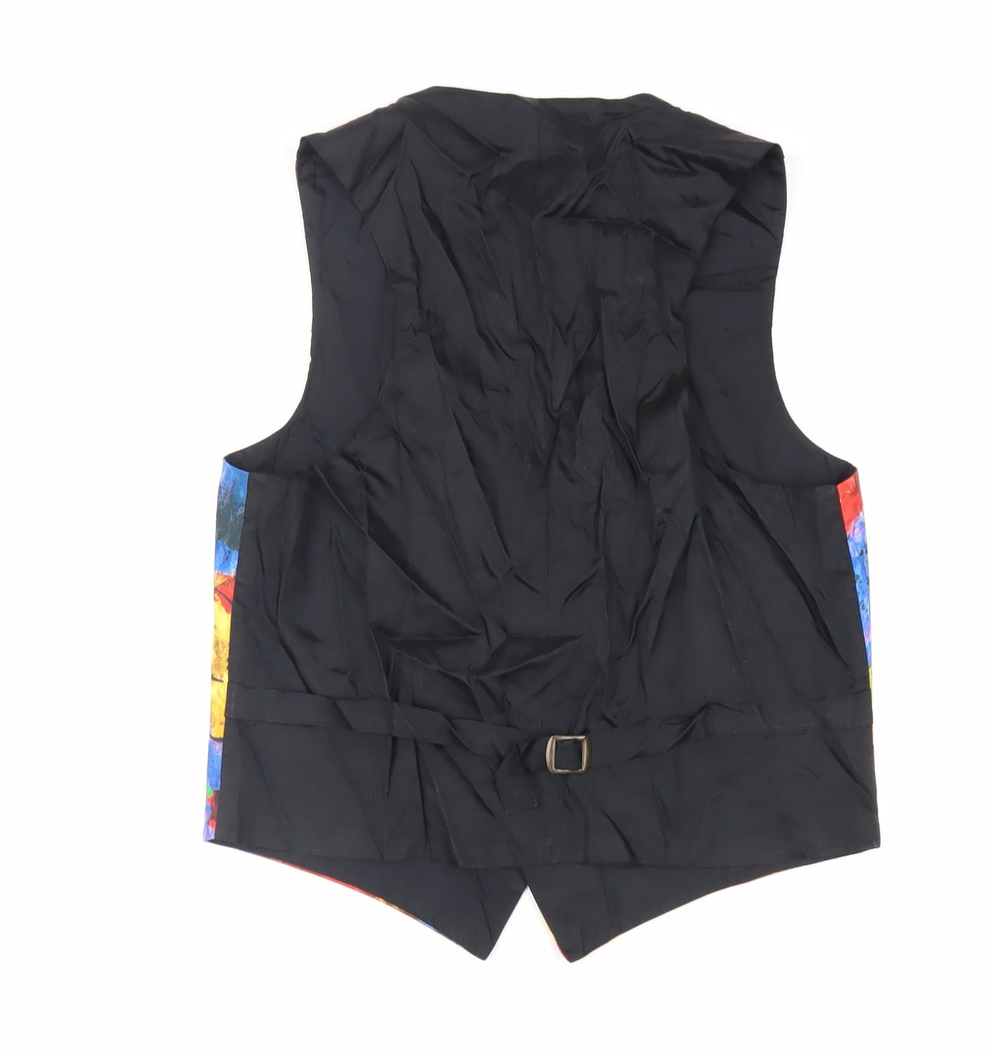 Willson Mens Multicoloured Geometric Jacket Waistcoat Size S Button