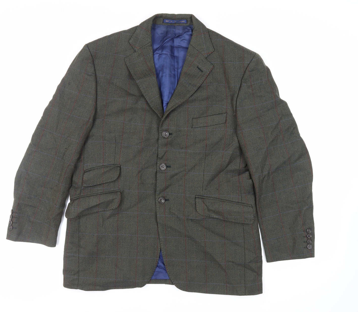 Mens UK Size 40 Marks and Spencer Regular Green Suit Jacket
