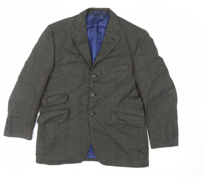Mens UK Size 40 Marks and Spencer Regular Green Suit Jacket