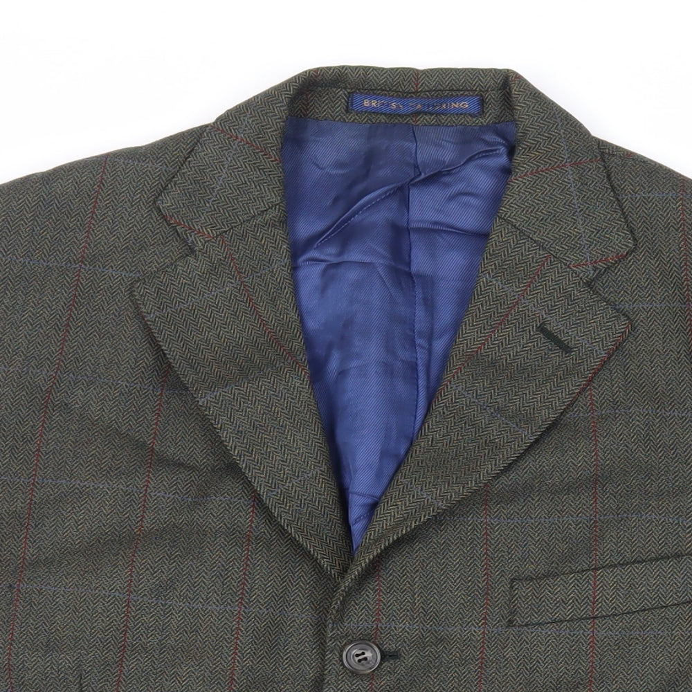 Mens UK Size 40 Marks and Spencer Regular Green Suit Jacket