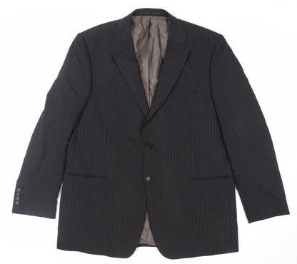 Mens UK Size 46 Marks and Spencer Regular Black Suit Jacket