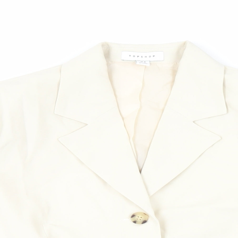 Womens UK Size 8 Topshop Ivory Jacket