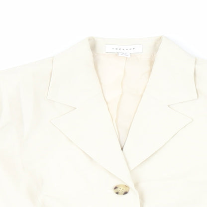 Womens UK Size 8 Topshop Ivory Jacket