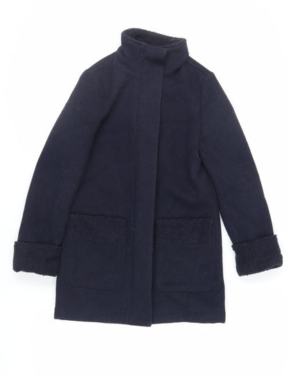Womens UK Size 6 Marks and Spencer Blue Overcoat