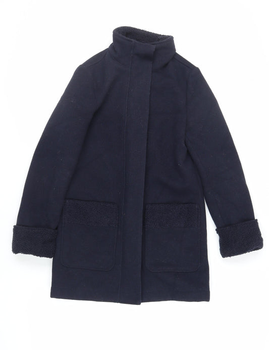 Womens UK Size 6 Marks and Spencer Blue Overcoat