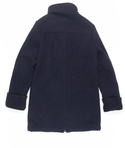 Womens UK Size 6 Marks and Spencer Blue Overcoat