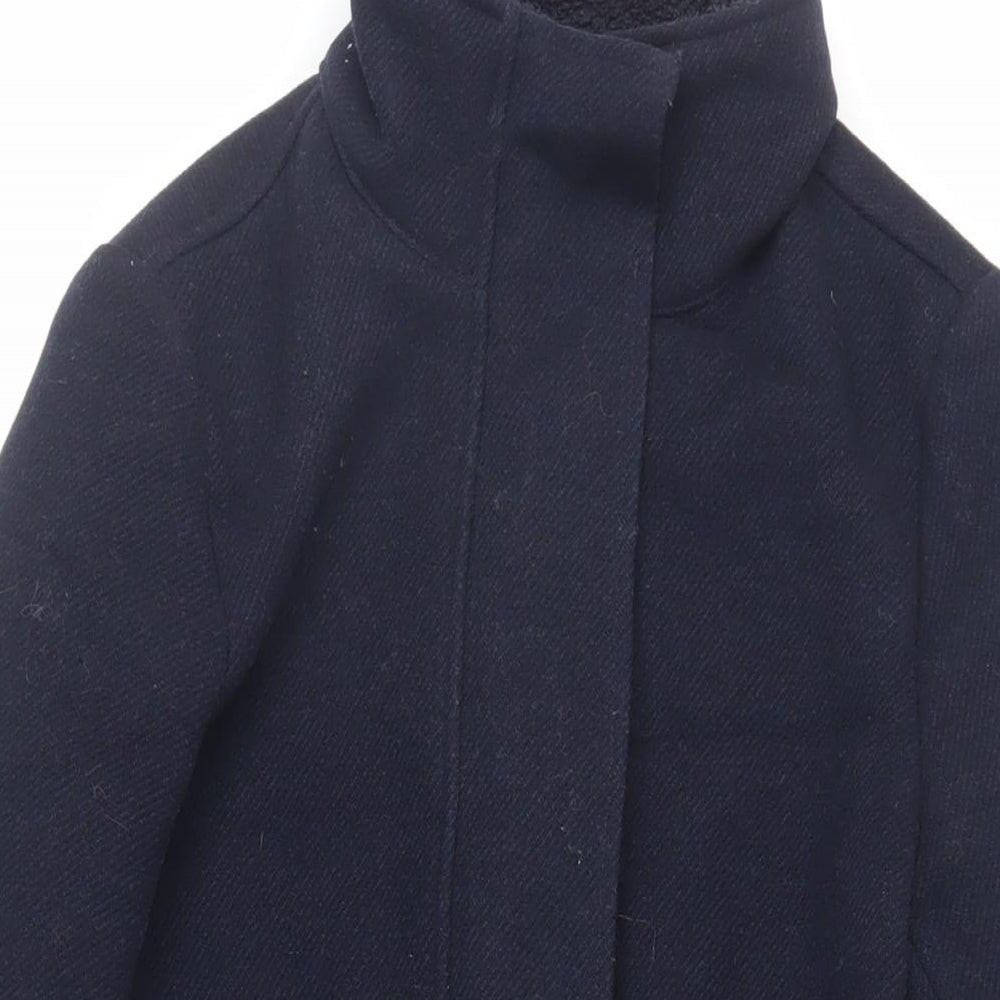 Womens UK Size 6 Marks and Spencer Blue Overcoat