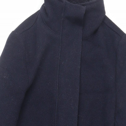 Womens UK Size 6 Marks and Spencer Blue Overcoat