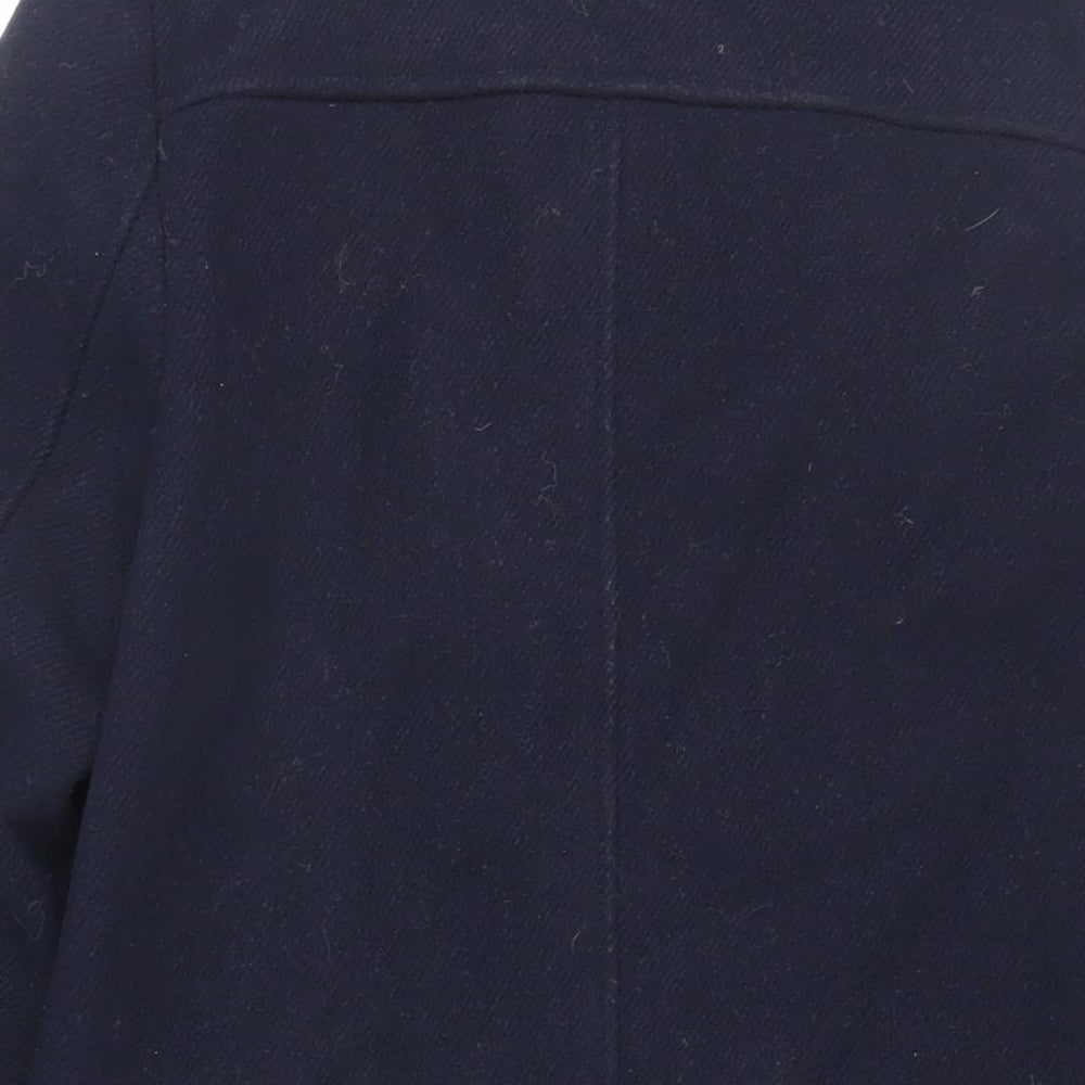 Womens UK Size 6 Marks and Spencer Blue Overcoat