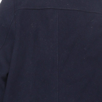 Womens UK Size 6 Marks and Spencer Blue Overcoat