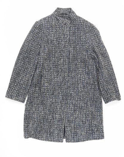 Womens UK Size 10 Marks and Spencer Blue Overcoat