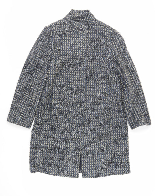 Womens UK Size 10 Marks and Spencer Blue Overcoat