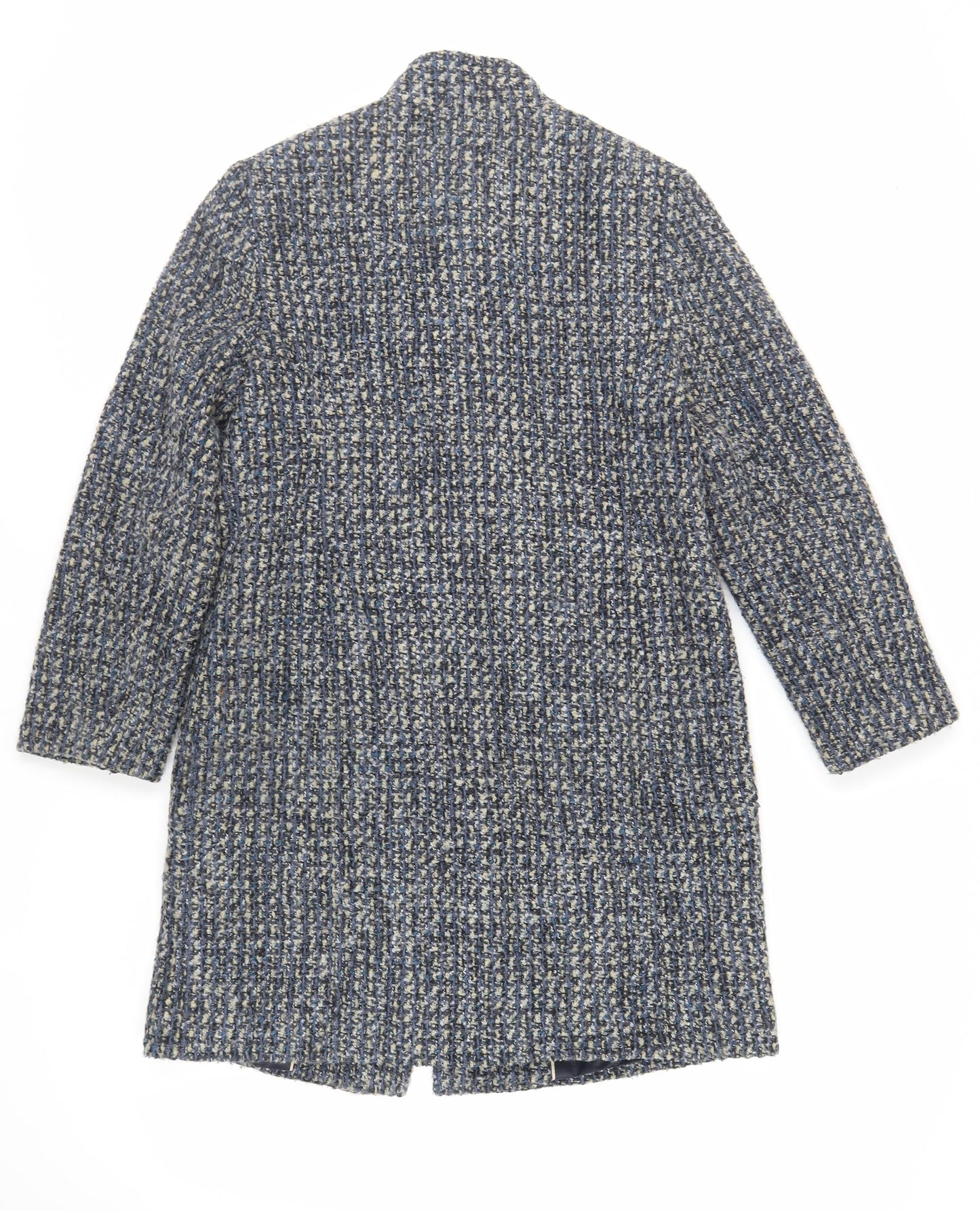Womens UK Size 10 Marks and Spencer Blue Overcoat