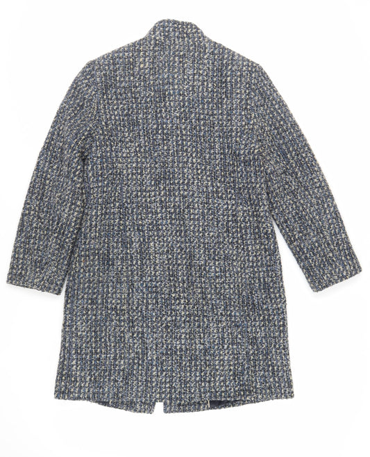 Womens UK Size 10 Marks and Spencer Blue Overcoat