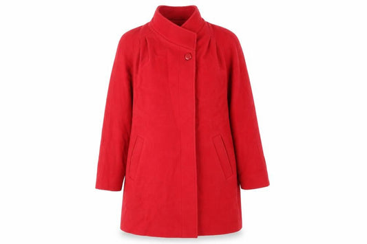 Womens UK Size 10 St Michael Red Overcoat