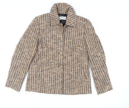 John Bentley Womens Beige Jacket Blazer Size 10 Button - Vintage