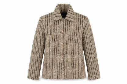 John Bentley Womens Beige Jacket Blazer Size 10 Button - Vintage