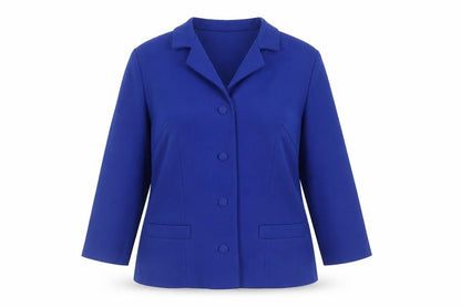 Richard Stump Womens Blue Jacket Blazer Size 14 Button - Vintage