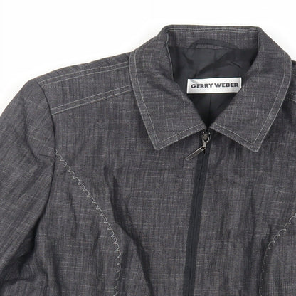 Gerry Weber Womens Grey Jacket Size 10 Zip