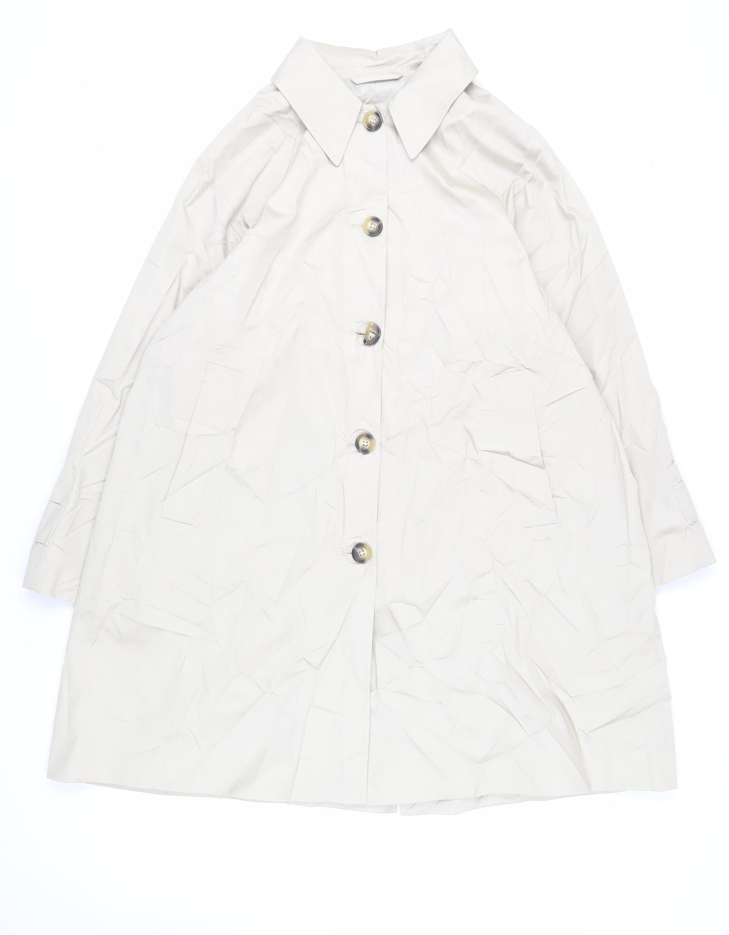 Womens UK Size 18 Marks and Spencer Beige Pea Coat