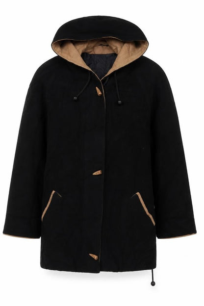 Womens UK Size 12 Berkertex Black Overcoat