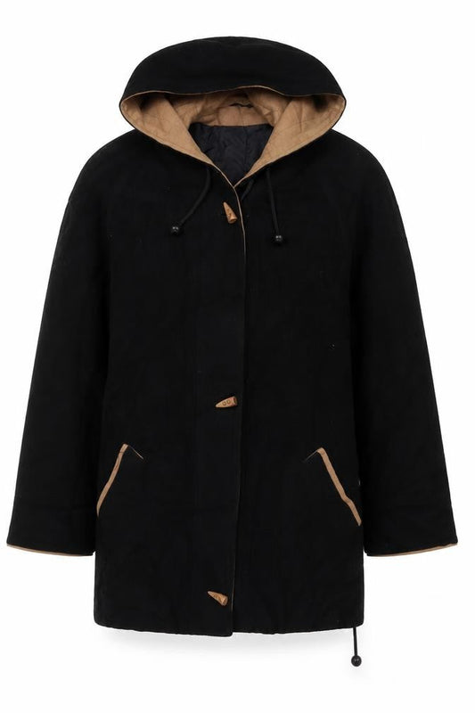 Womens UK Size 12 Berkertex Black Overcoat