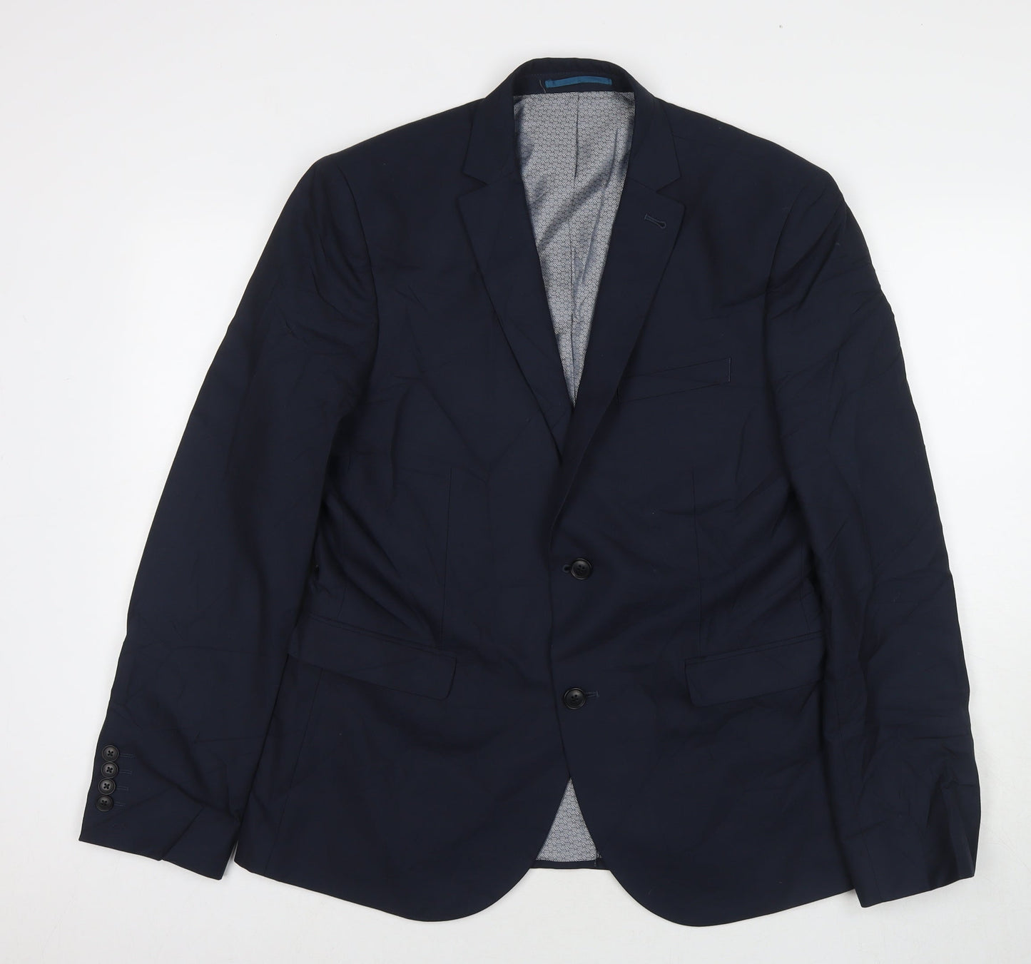 Mens UK Size 42 NEXT Regular Blue Suit Jacket