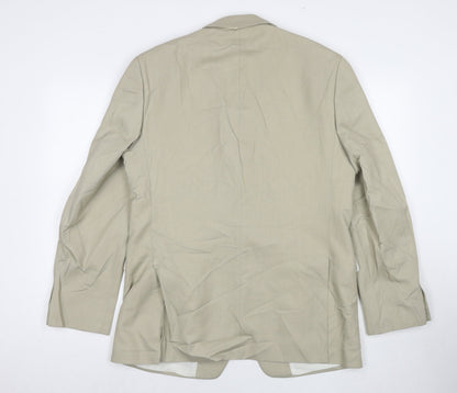 Cruise Mens Beige Polyester Jacket Suit Jacket Size 40 Regular