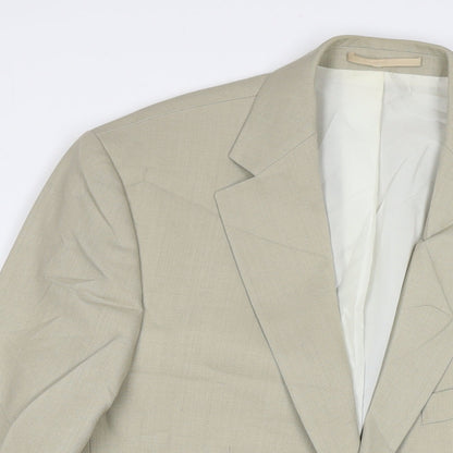 Cruise Mens Beige Polyester Jacket Suit Jacket Size 40 Regular