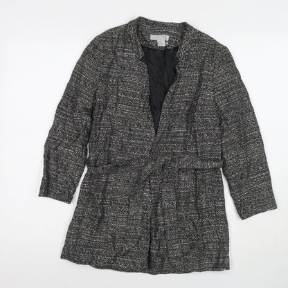 Womens UK Size 6 H&M Black Kimono Coat