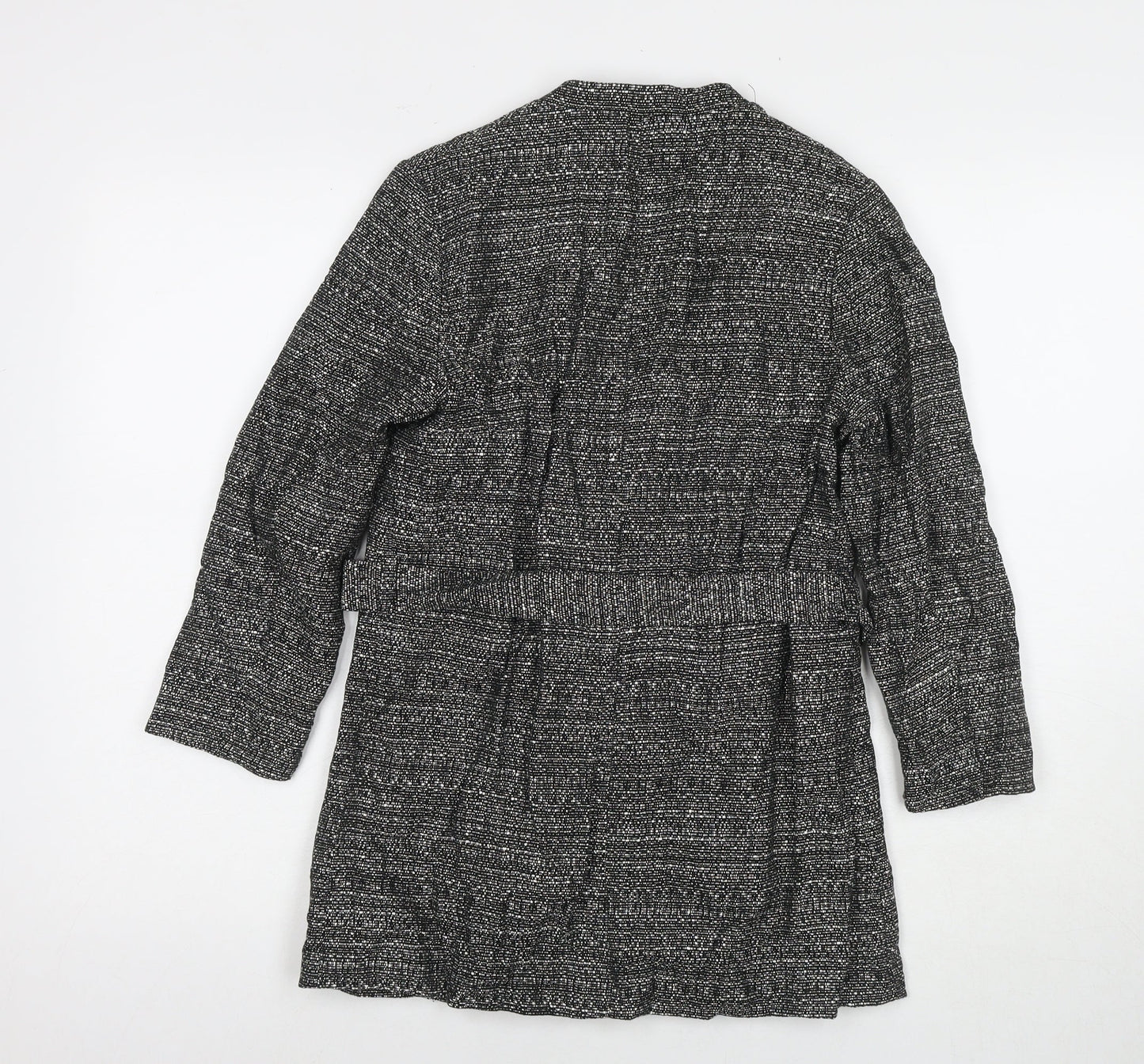 Womens UK Size 6 H&M Black Kimono Coat