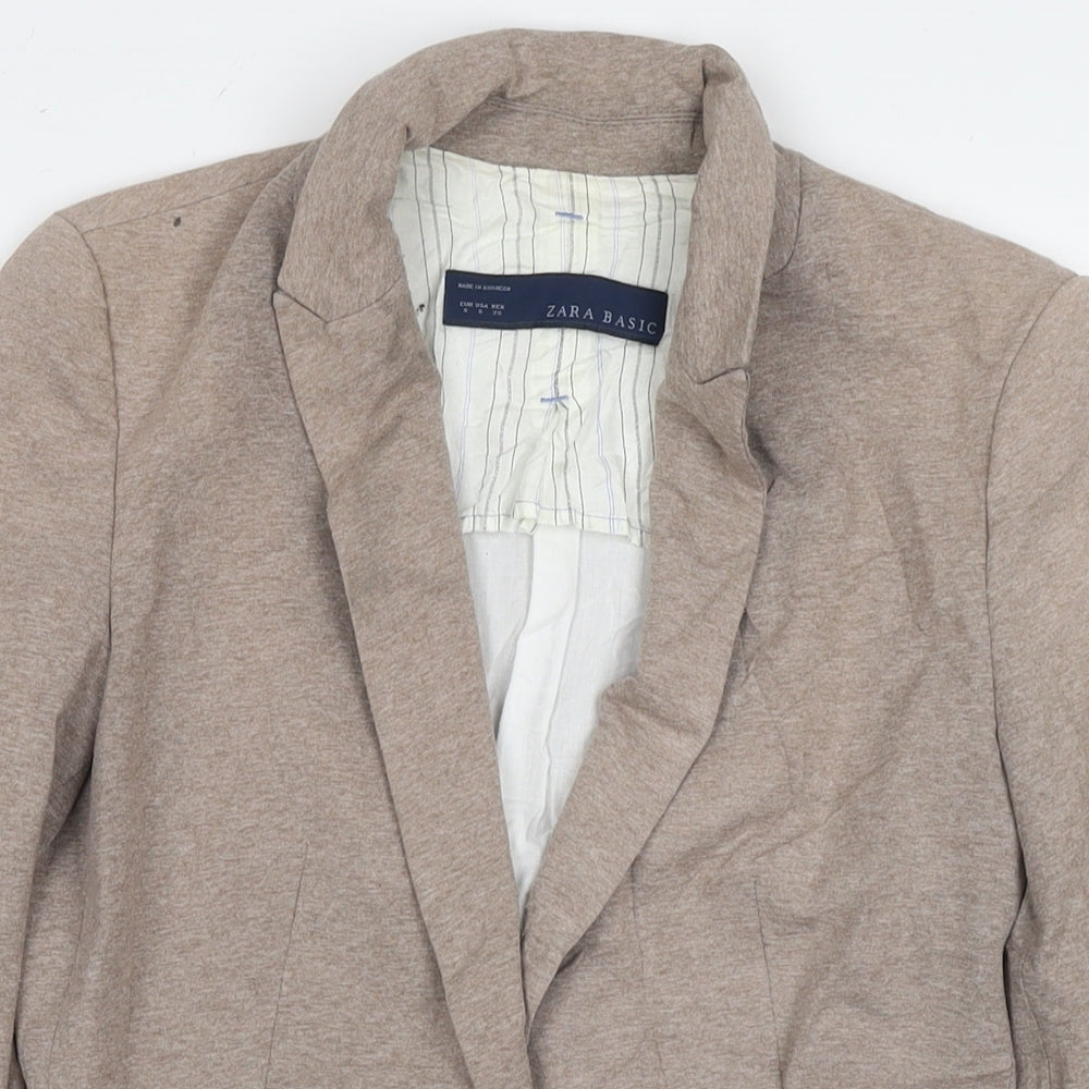 Womens UK Size S Zara Brown Jacket
