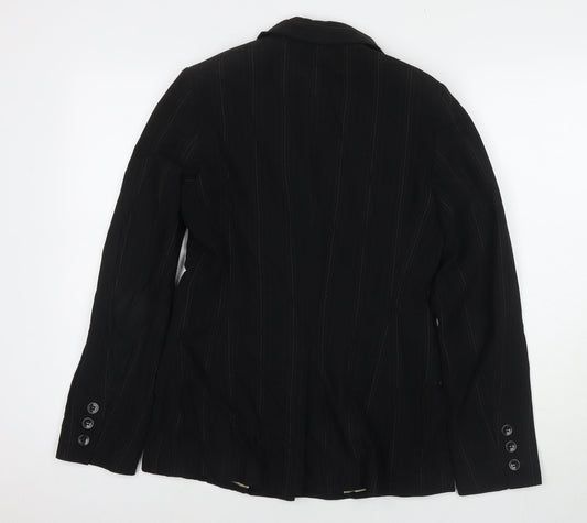 Marks and Spencer Womens Black Viscose Jacket Suit Jacket Size 10