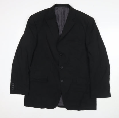 Mens UK Size 42 Marks and Spencer Regular Black Suit Jacket