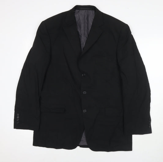 Mens UK Size 42 Marks and Spencer Regular Black Suit Jacket