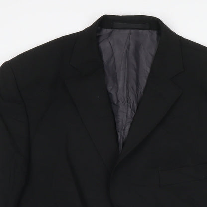 Mens UK Size 42 Marks and Spencer Regular Black Suit Jacket