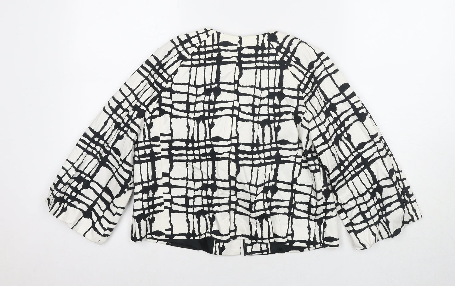 Principles Womens White Jacket Blazer Size 10 Hook & Eye