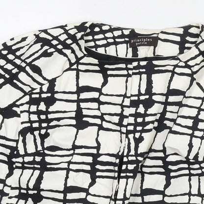 Principles Womens White Jacket Blazer Size 10 Hook & Eye