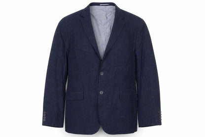 Robert Bunney Mens Blue Polyester Jacket Suit Jacket Size 44 Regular