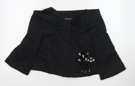 Autograph Womens Black Jacket Blazer Size 12 Snap