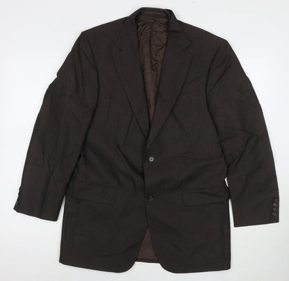 Fariani Mens Grey Wool Jacket Suit Jacket Size 40 Regular