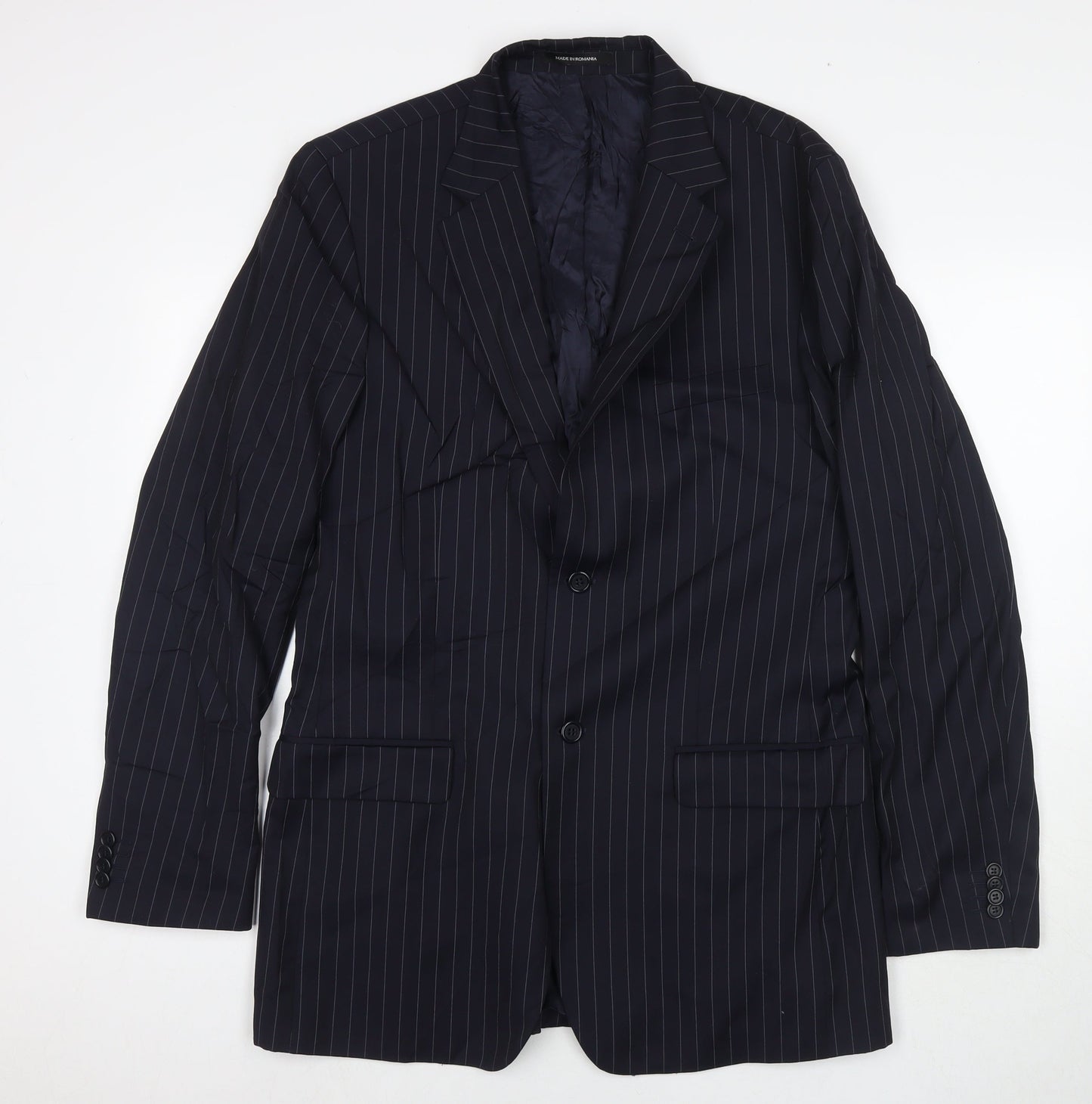 Mens UK Size 42 H&M Regular Blue Suit Jacket