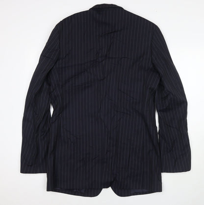 Mens UK Size 42 H&M Regular Blue Suit Jacket